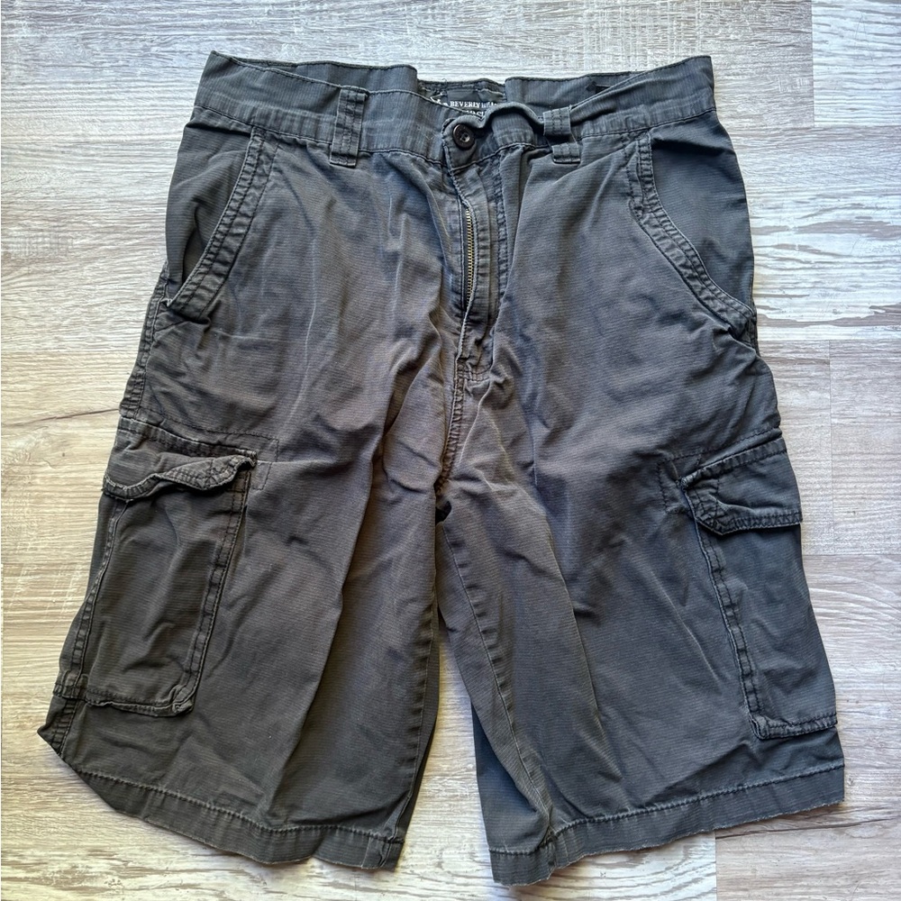 Beverly Hills Polo Club Men's Gray Cargo Shorts